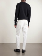 Zegna - Cotton and Linen-Blend Trousers - White