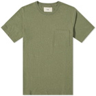 Folk Men's Pocket Assembly T-Shirt in Olive Nep