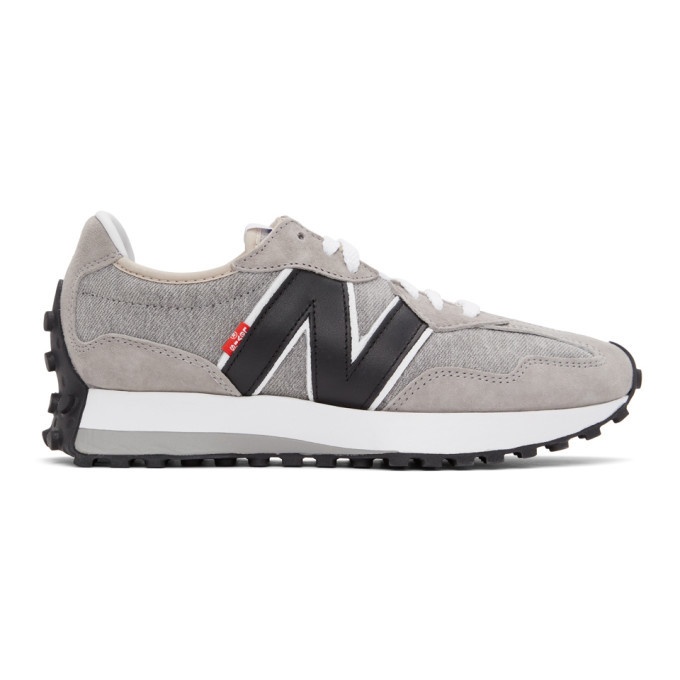 Photo: Levis Grey and White New Balance Edition 327 Sneakers