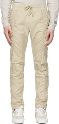 John Elliott Tan Cotton Poplin Frame Cargo Pants