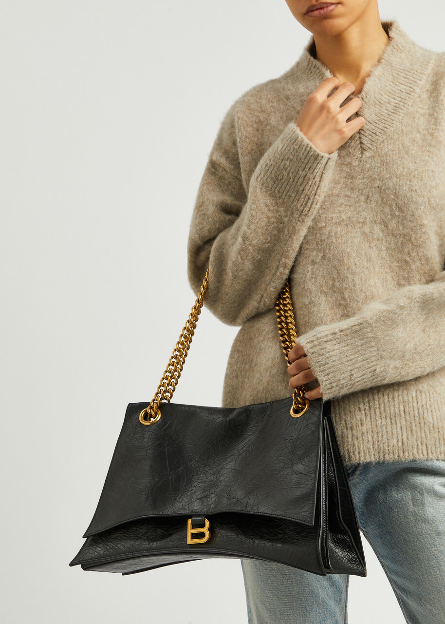 ●送料込●BALENCIAGA●Black Leather Crush Xs Shoulder Bag 0400020530874_BLACK?wid=600&