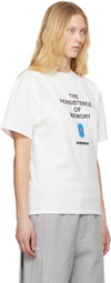 ADER error White Blue Net Product. 49 T-shirt