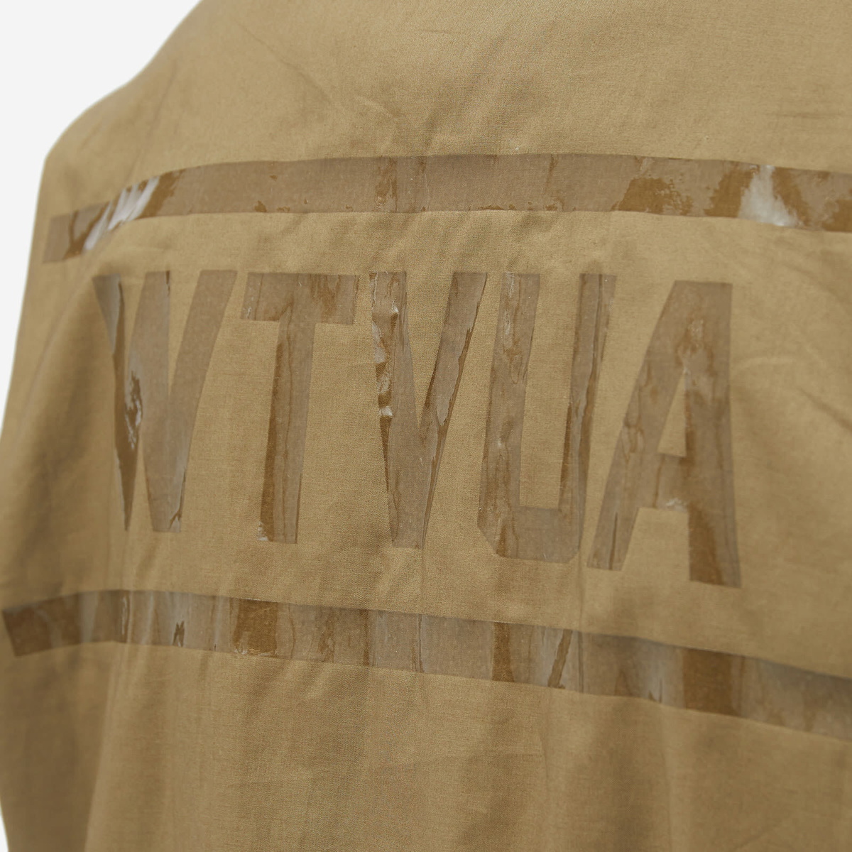 WTAPS Men's 03 WTVUA Short Sleeve Back Print Shirt in Olive