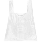 Neil Barrett Transparent and Black PVC Supermarket Tote