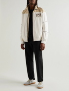 Fendi - Reversible Monogram Logo-Jacquard Two-Tone Shell and Mesh Jacket - White