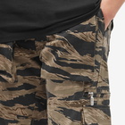 Rhude Men's Tiger Camo Classic Cargo Pant in Camo Brown/Black