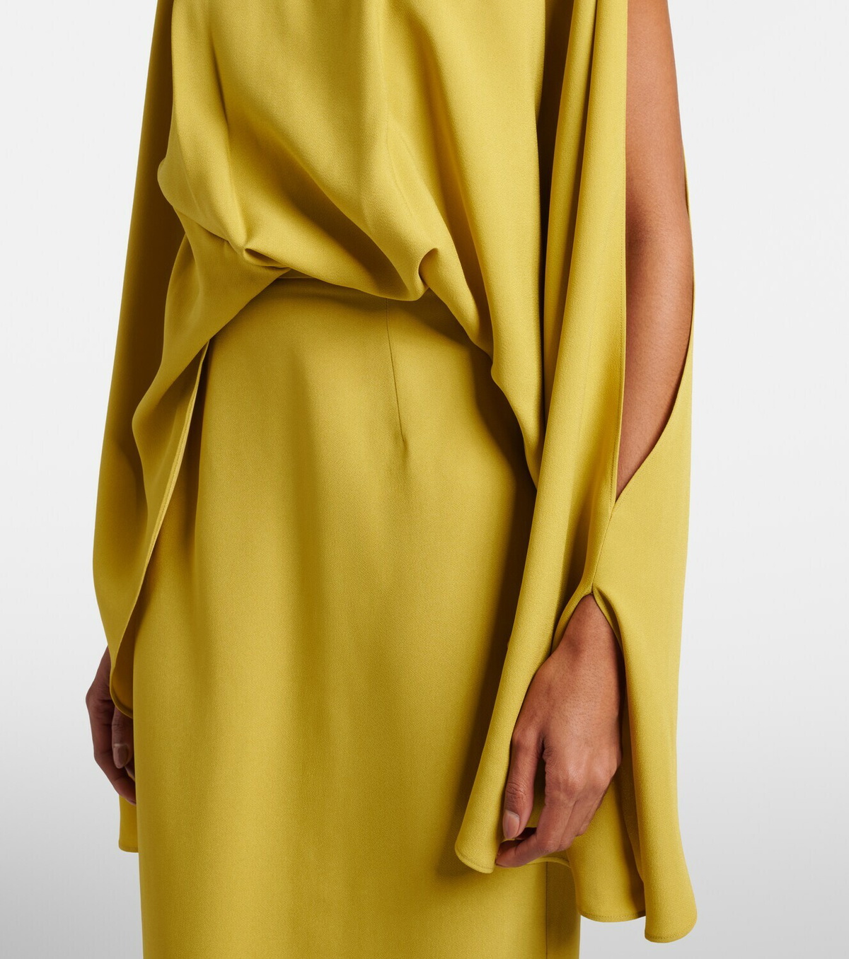 Taller Marmo Bacall draped satin gown