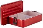 SIGG Red Large Plus Active Life Metal Food Box