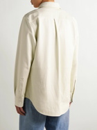 Bottega Veneta - Checked Leather Shirt - Neutrals
