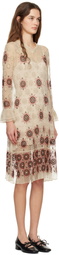 Bode Beige Solarium Midi Dress