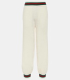 Gucci Ribbed-knit wool sweatpants