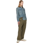 Polo Ralph Lauren Blue Slub Denim Western Shirt
