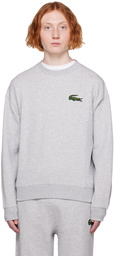 Lacoste Gray Loose Fit Sweatshirt