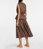 Altuzarra - Baldur pleated peplum top