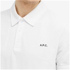 A.P.C. Men's Carter Logo Polo Shirt in White
