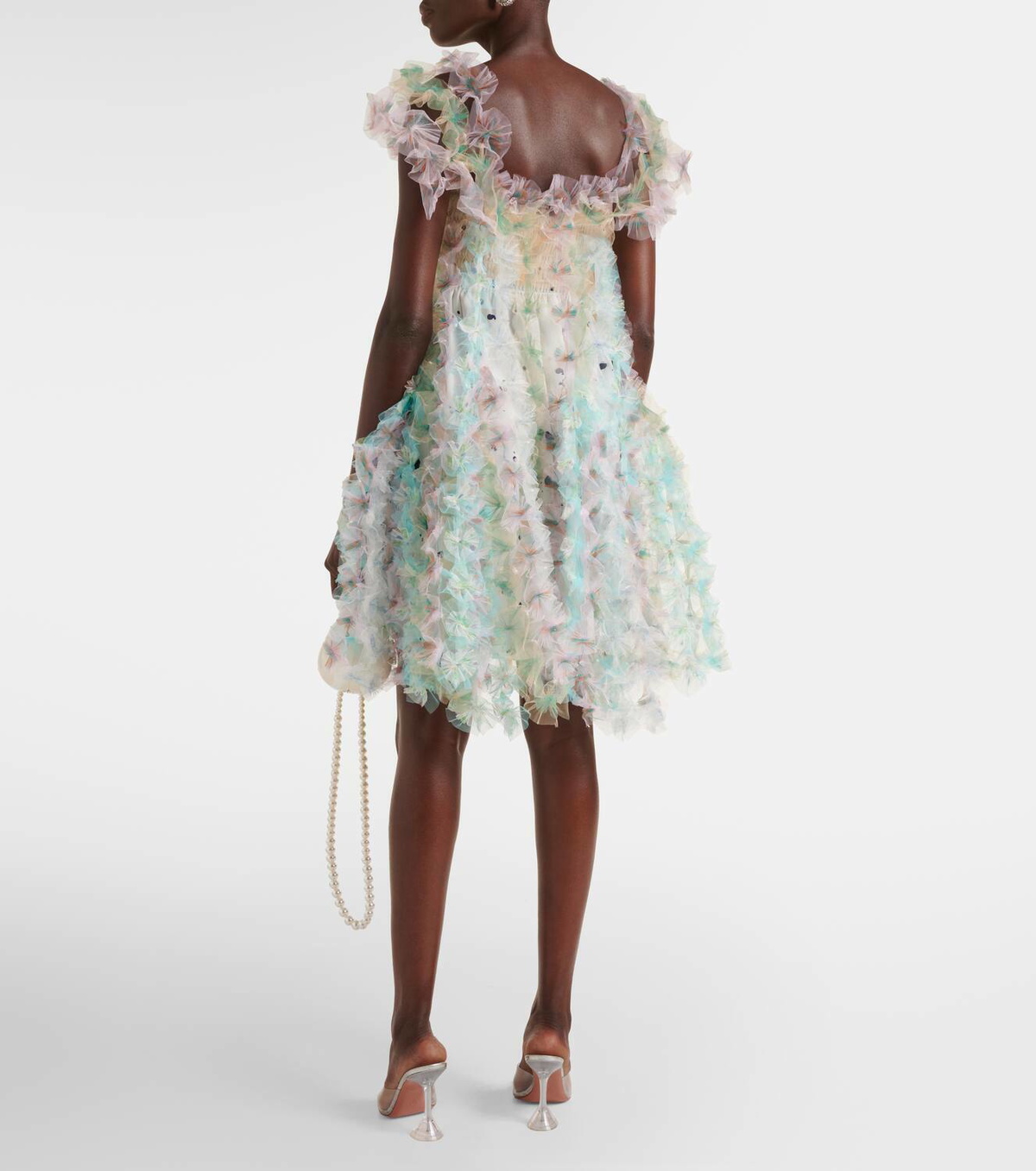 Susan Fang Floral off-shoulder midi dress