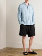 James Perse - Garment-Dyed Linen Shirt - Blue