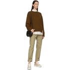 Chloe Khaki Cashmere Dropback Sweater