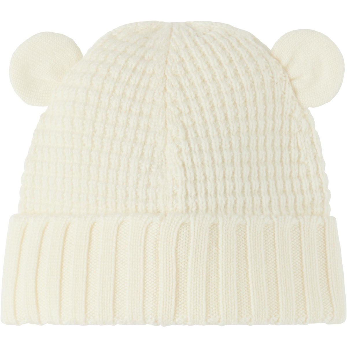 Moncler Enfant Baby Off-White Wool Teddy Bear Ears Beanie