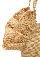 Zimmermann Ruffled Raffia Tote - Natural - One Size