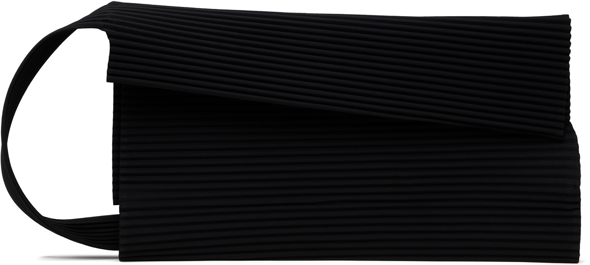 Homme Plisse Issey Miyake Black Pleats Flat 2.0 Messenger
