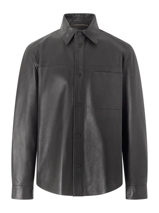 Photo: Slowear - Leather Overshirt - Brown