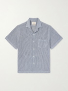 Portuguese Flannel - Agora Camp-Collar Cotton-Blend Shirt - Blue