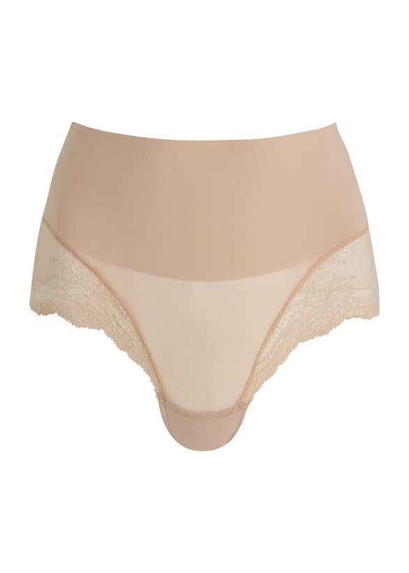 Photo: Spanx Undie-Tectable Lace-trimmed Seamless Briefs Nude