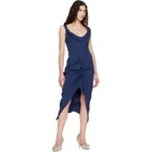 Vivienne Westwood Navy Panther Midi Dress