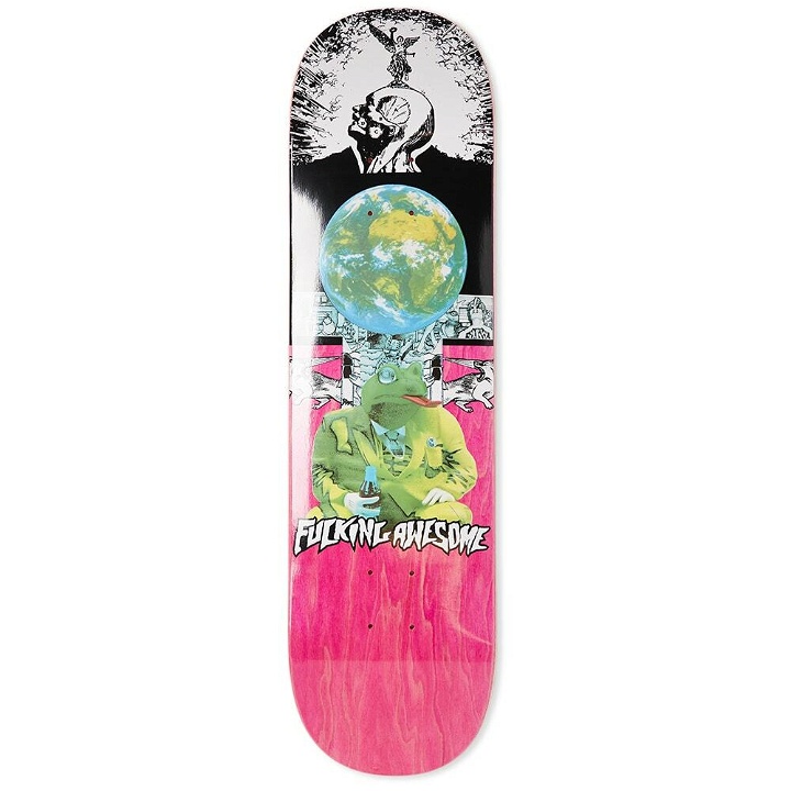 Photo: Fucking Awesome Men's 3D Frog Deck - 8.25" in Yellow/Black