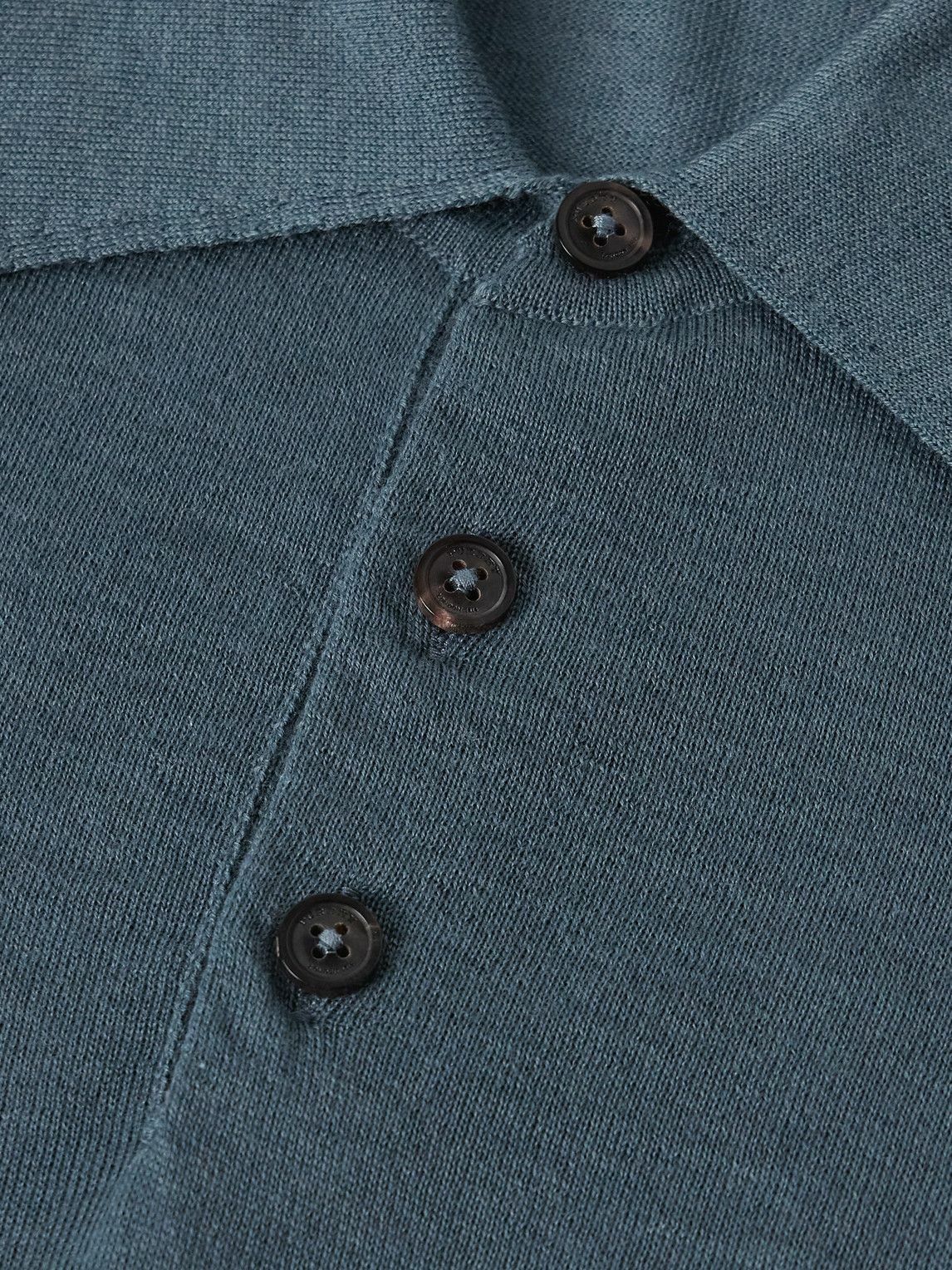 Purdey - Tantallon Slim-Fit Merino Wool Polo Shirt - Blue