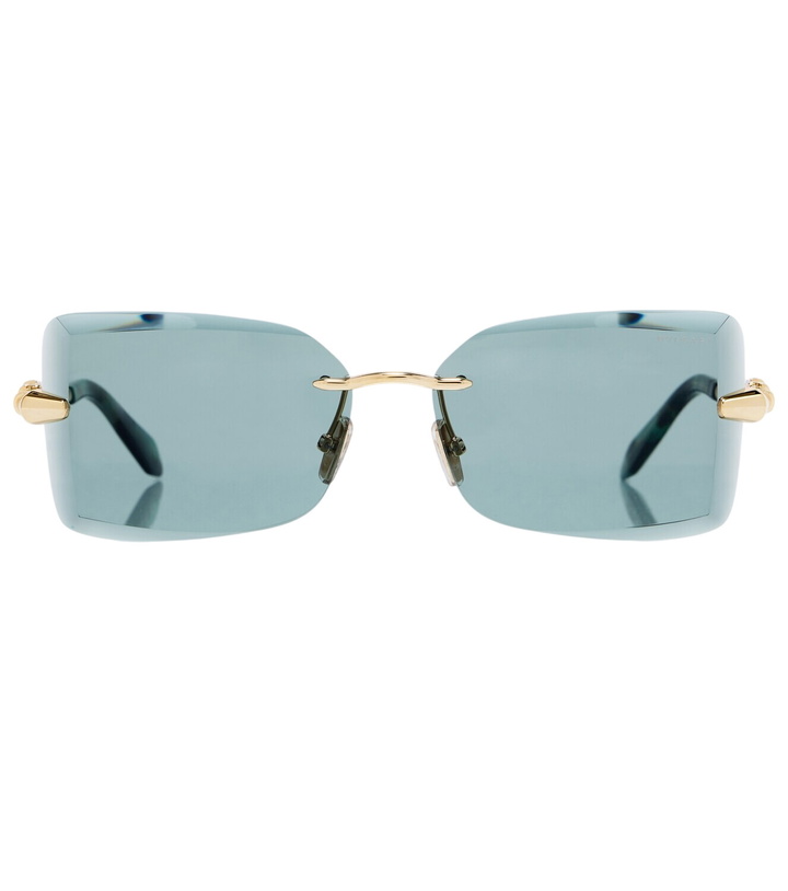 Photo: Bvlgari Serpenti Viper rectangular sunglasses