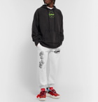 Off-White - Logo-Print Loopback Cotton-Jersey Sweatpants - White