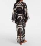 Johanna Ortiz Printed sheer beach cover-up