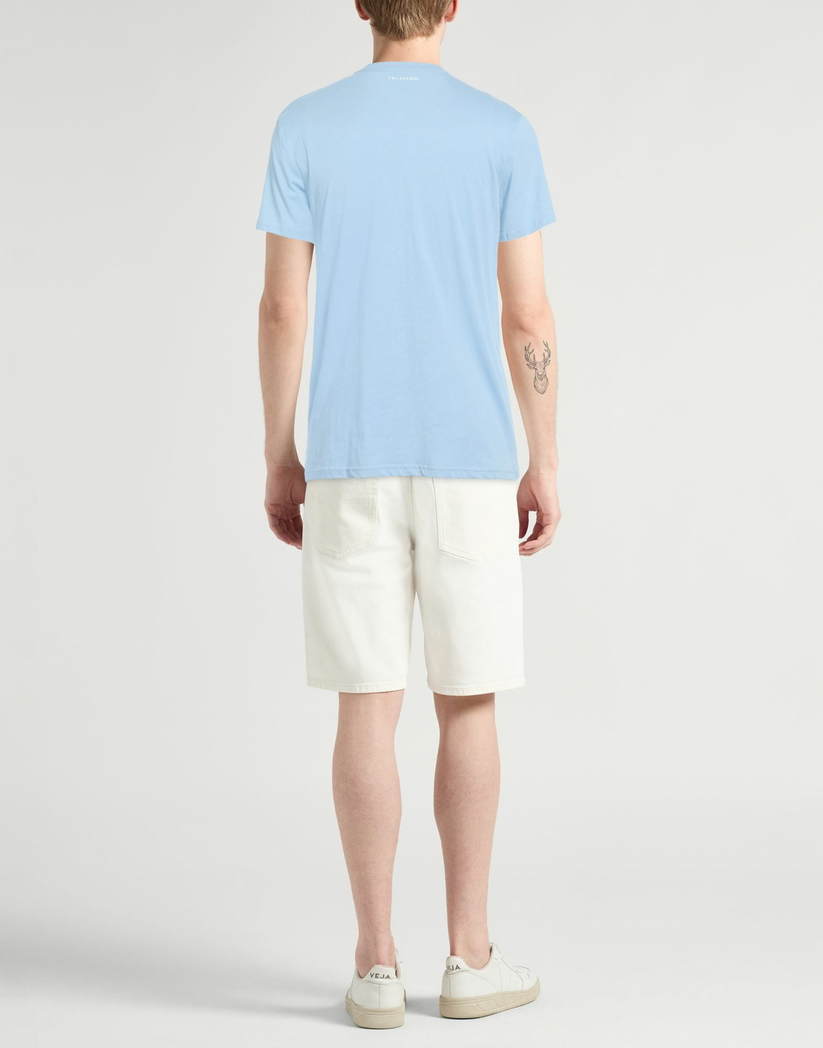 Trussardi Mens T-shirt Sky in Blue