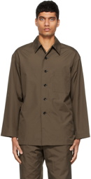 Lemaire SSENSE Exclusive Brown Cotton Shirt