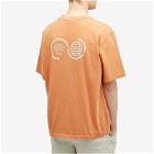 Purple Mountain Observatory Men's Globe T-Shirt in Burnt Peach