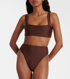 Jade Swim Incline high-rise bikini bottoms