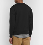 Saturdays NYC - Bowery Logo-Embroidered Loopback Cotton-Jersey Sweatshirt - Black