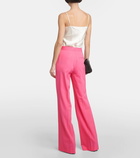 Stella McCartney Iconic high-rise wool-blend flared pants