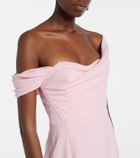 Carolina Herrera Sofia crêpe bustier gown