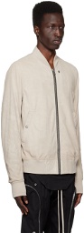 Rick Owens Off-White Classic Flight Leather Jacket
