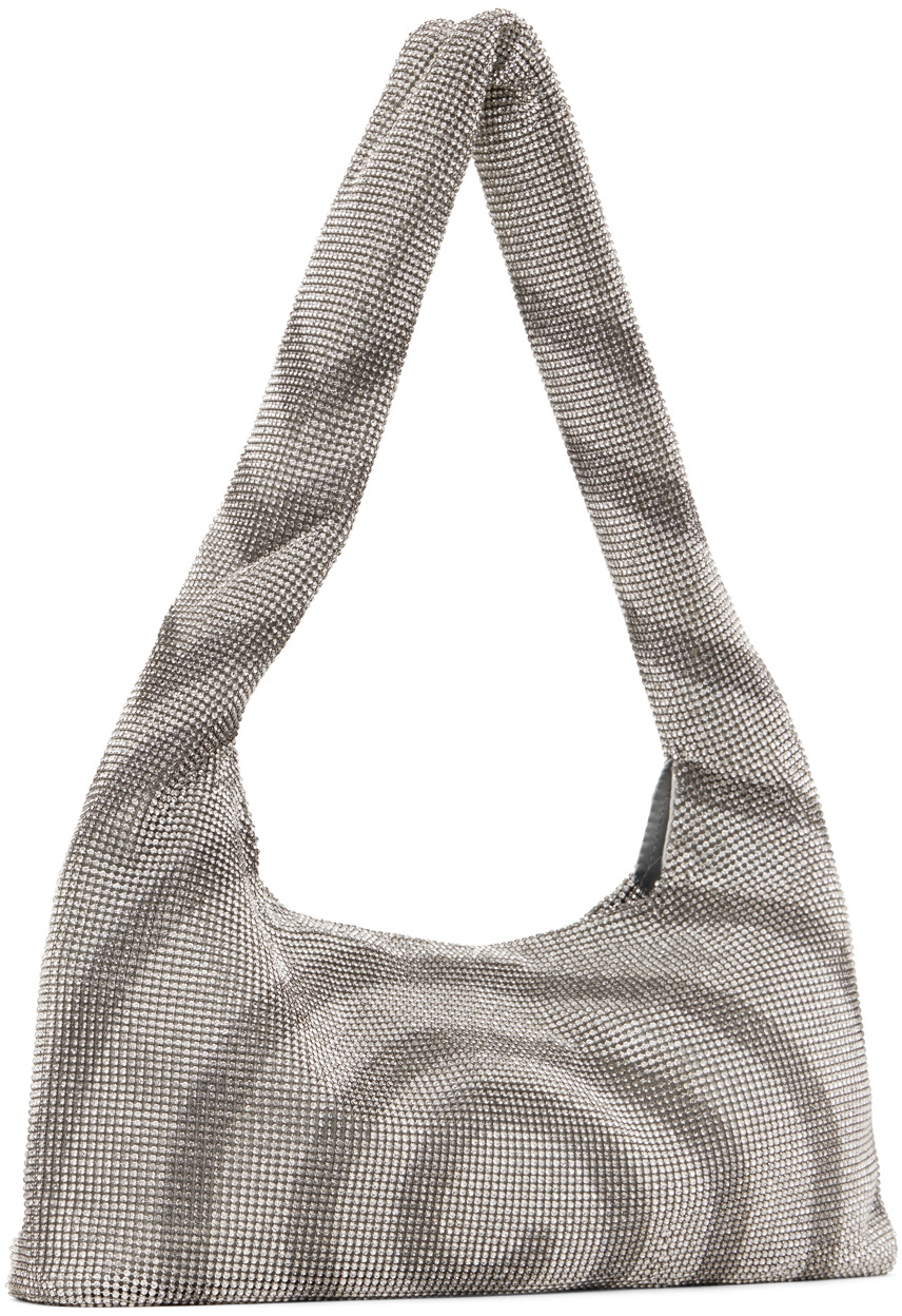 KARA Silver Swirl Armpit Bag Kara