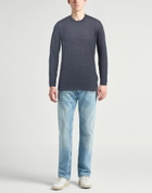 120% Lino Mens T-shirt in Slate blue