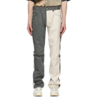Serapis Grey and White Panel Sketch Jeans