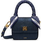 AMIRI Navy 'MA' Denim Micro Bag