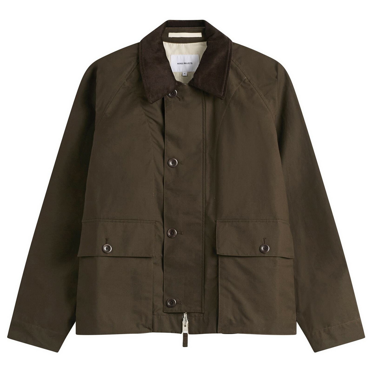 Norse Projects Men's Holmen Wax Jacket in Delicioso Brown