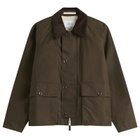 Norse Projects Men's Holmen Wax Jacket in Delicioso Brown