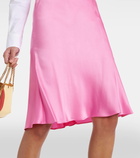 Stella McCartney Satin midi skirt