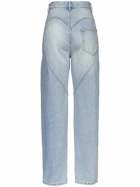 AREA Embellished Straight Denim Jeans